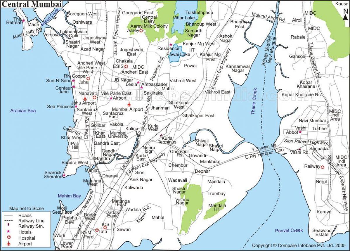 peta dari Mumbai central
