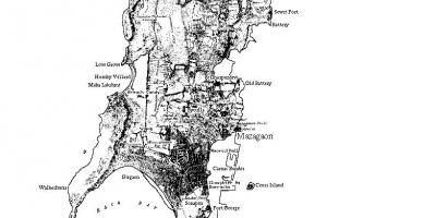 Peta dari Mumbai pulau