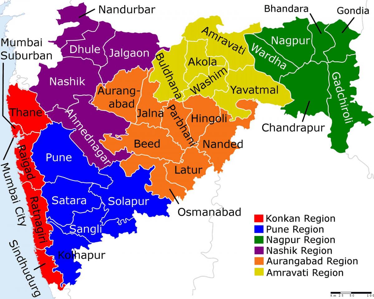 peta dari Maharashtra Mumbai