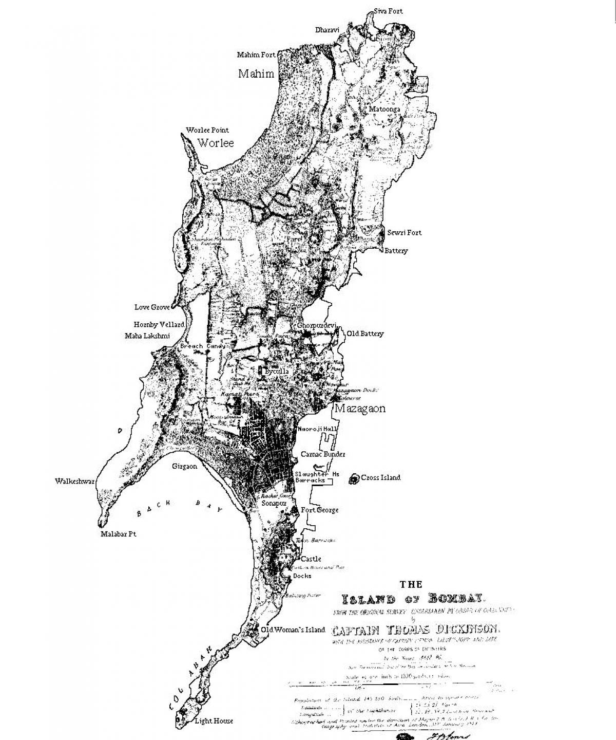 peta dari Mumbai pulau