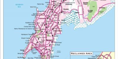 Peta dari kota Bombay