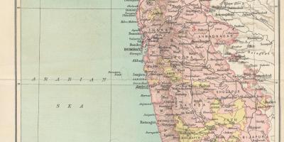 Peta dari Bombay presidency