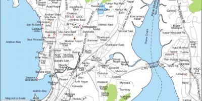 Peta dari Mumbai central