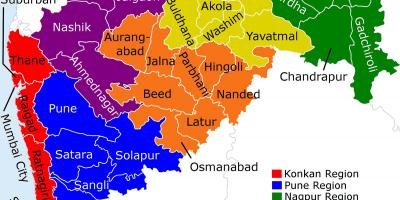 Peta dari Maharashtra Mumbai