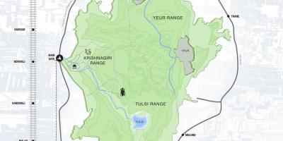 Peta dari sanjay gandhi national park